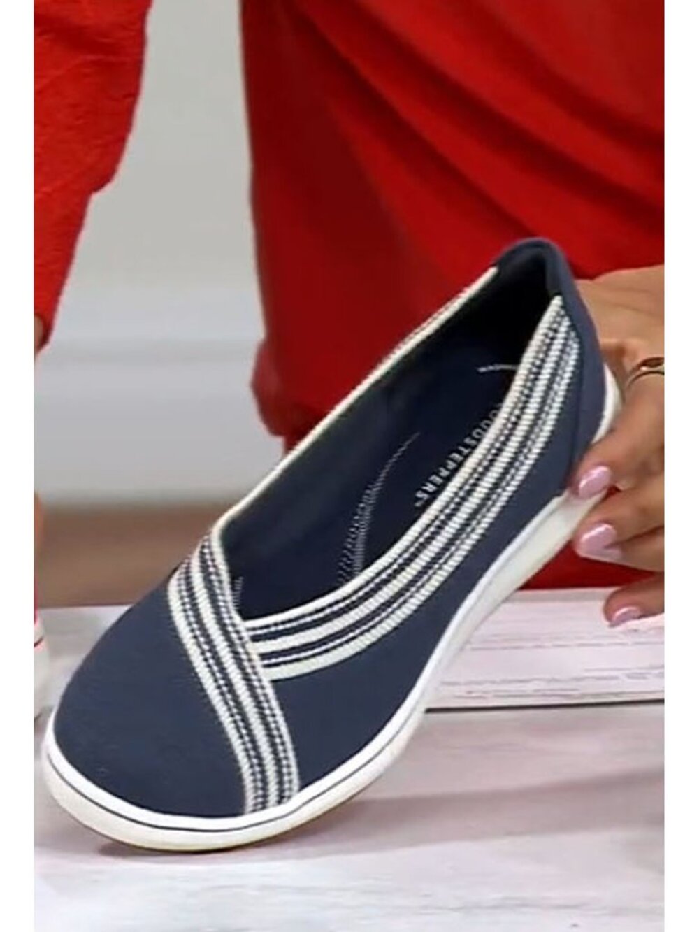 Clarks Cloudsteppers Breeze Sky Air Navy Slip-On Shoes Sz 10 NEW Cushionsoft - Picture 4 of 15